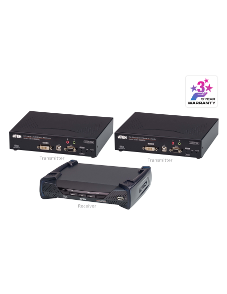 
KE6920ATC-AX-G ATEN - Paquete de soluciones para el control del tráfico aéreo KE6920. Extensor punto a punto mejorado para un