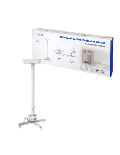 
BP0003 LOGILINK - Soporte para proyector, longitud del brazo: 7351135 mm, blanco. El soporte para proyector de techo resiste 2