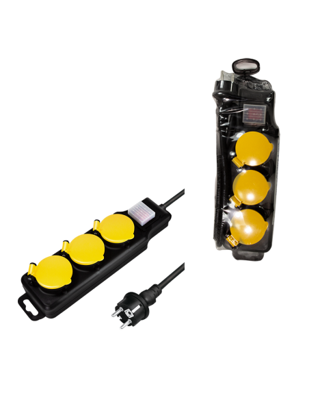 
LPS253 LOGILINK - Regleta de  3  tomas Con Interruptor Exterior IP44 Logilink 1.5 metros de cable