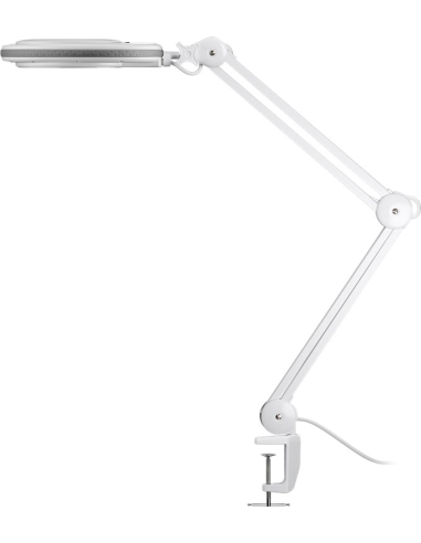 
60361 GOOBAY - Lámpara de aumento LED con abrazadera  8W 
650lm, lente de cristal de 127 mm, aumento de 1,75x, 3 dioptrías