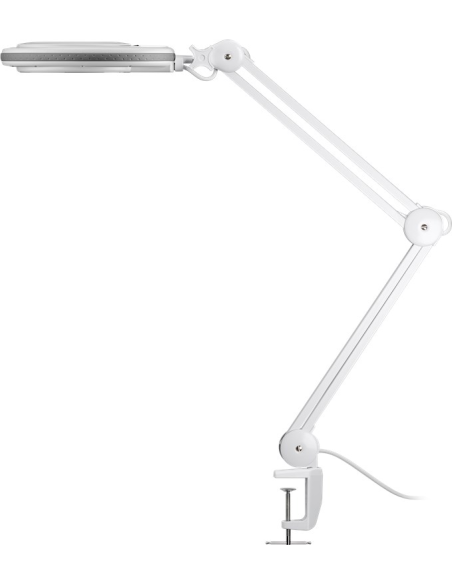 
60361 GOOBAY - Lámpara de aumento LED con abrazadera  8W 
650lm, lente de cristal de 127 mm, aumento de 1,75x, 3 dioptrías