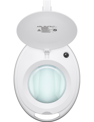 
60361 GOOBAY - Lámpara de aumento LED con abrazadera  8W 
650lm, lente de cristal de 127 mm, aumento de 1,75x, 3 dioptrías