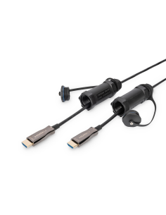 
AK-330130-150-S DIGITUS - Cable HDMI A-A 15 metros Optico activo 4K 60Hz  18Gbps Digitus Cable AOC blindado Casquillo protect