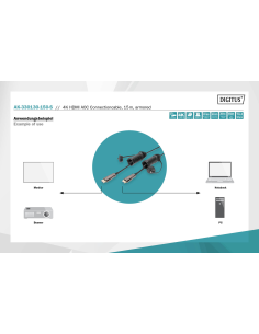
AK-330130-300-S DIGITUS - Cable HDMI A-A 30 metros Optico activo 4K 60Hz 18 Gbps Digitus Cable AOC blindado Casquillo protect 2
