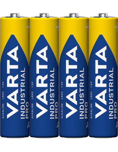 
49692 VARTA - Pila Alcalina LR03 AAA 1,5V 4 x Retractil  Varta Industrial