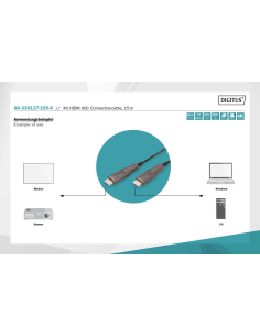 
AK-330127-150-S DIGITUS - Cable HDMI A-A 15 metros Optico activo 4K 60Hz  18Gbps Digitus Cable AOC Digitus Conector Desmontab 2