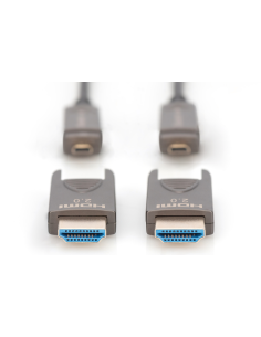 
AK-330127-200-S DIGITUS - Cable HDMI A-A 20 metros Optico activo 4K 60Hz  18Gbps Digitus Cable AOC Digitus Conector Desmontab