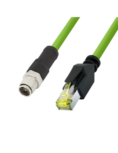 
QM075S LOGILINK - Cable de conexión industrial M12 CAT6A, PUR, M12 con codificación X a RJ45. Es ideal para mayores tensiones 2