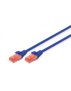 
DK-1612-010/B Latiguillo CAT 6, U-UTP,  1.00 m, Azul, CCA-PVC