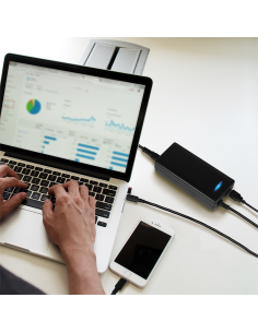 PA0272 Cargador Universal Portatil 112W 2 puertos, 1x USB-C PD & USB-A, 2