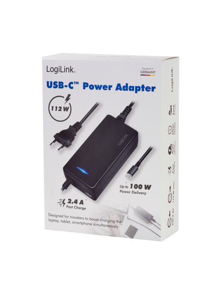 PA0272 Cargador Universal Portatil 112W 2 puertos, 1x USB-C PD & USB-A,