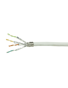 
Bobina CAT 7 S-FTP  100m Instalacion Blanco AWG26 Eca