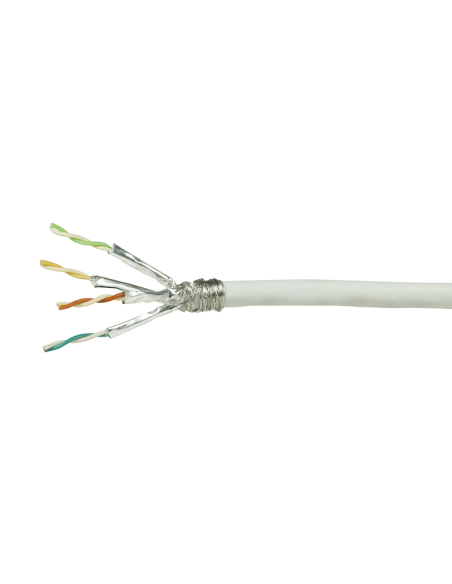 
Bobina CAT 7 S-FTP  100m Instalacion Blanco AWG26 Eca