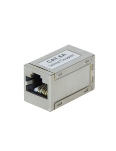 
Mini Adaptador Cat 6A Metalico RJ45 Hembra-Hembra MINI Logilink