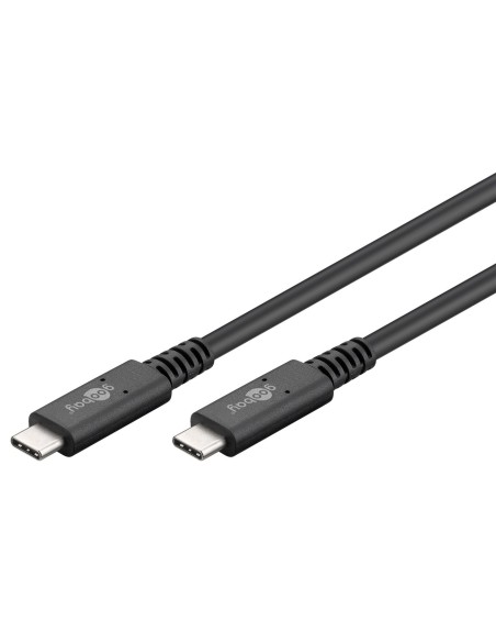 
60200 GOOBAY - Cable de 1,00 m Cable USB4 40 Gbps USB-C a USB-C 100W Negro Goobay Bulk