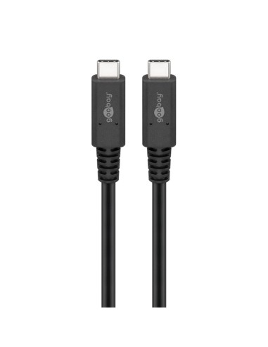 
60200 GOOBAY - Cable de 1,00 m Cable USB4 40 Gbps USB-C a USB-C 100W Negro Goobay Bulk