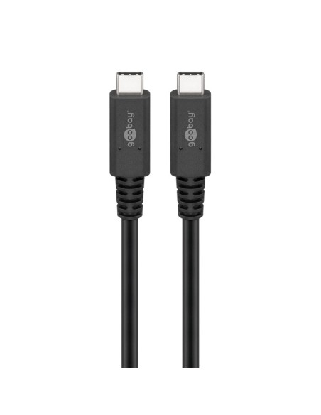 
60200 GOOBAY - Cable de 1,00 m Cable USB4 40 Gbps USB-C a USB-C 100W Negro Goobay Bulk