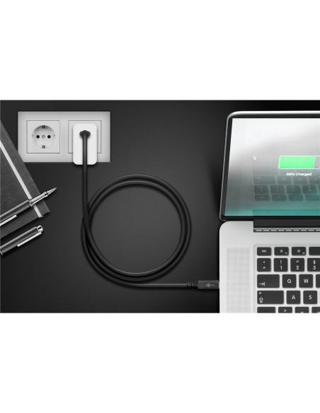
60200 GOOBAY - Cable de 1,00 m Cable USB4 40 Gbps USB-C a USB-C 100W Negro Goobay Bulk