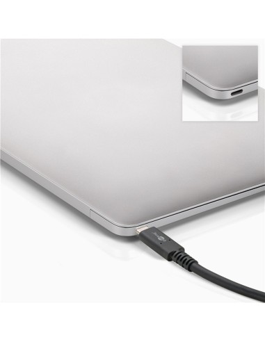 
60200 GOOBAY - Cable de 1,00 m Cable USB4 40 Gbps USB-C a USB-C 100W Negro Goobay Bulk