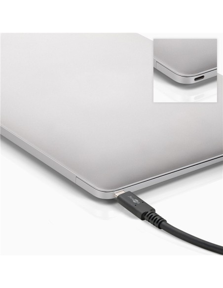
60200 GOOBAY - Cable de 1,00 m Cable USB4 40 Gbps USB-C a USB-C 100W Negro Goobay Bulk
