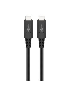 
60196 GOOBAY - Cable de 0,80 m Cable USB4 40 Gbps USB-C a USB-C 100W Negro Goobay Bulk