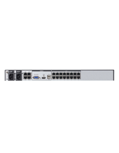 
KN2116VB ATEN - 1- Local/2-Acceso remoto 16-Port Multi-Interface Cat 5 KVM con acceso por IP Switch Nuevo