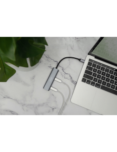 
DA-70246 DIGITUS - Hub de 4 puertos USB-C 4 USB-C 3.1 Gen1, 5 Gbps Digitus