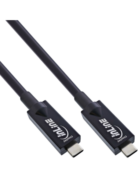 
35799A InLine® USB 3.2 Gen.2 AOC cable, USB Type-C male/male, black, 10m