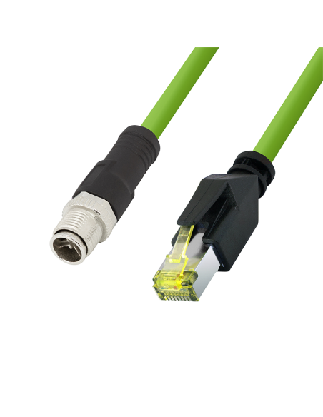 
QM115S LOGILINK - Cable de conexión industrial M12 CAT6A, PUR, M12 con codificación X a RJ45. Es ideal para mayores tensiones