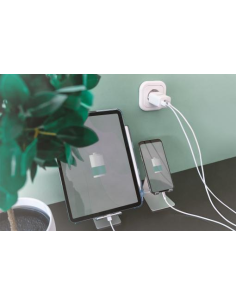 
DA-10062 DIGITUS - Cargador USB de 1 puerto USB-A/1 puerto USB-C 30 W Dual Port, 1x 2,4A, 1x 3A, QC3.0 2