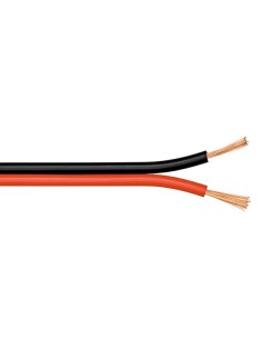 
15093 Bobina de  10 metros cable Altavoz Rojo-Negro 2x0,75mm Cobre Goobay 2