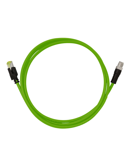 
CQM045S LOGILINK - Cable de conexión industrial M12 CAT6A, PUR, M12 con codificación X a RJ45. Es ideal para mayores tensione