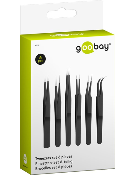 
Pinzas de Electronica, juego de 6, Goobay