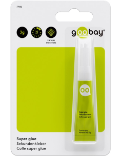 
77002 Pegamento Super glue - 3 g tubo Goobay