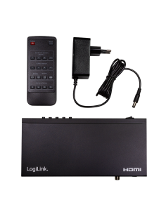 
HD0053 LOGILINK - Conmutador 4x1 HDMI 4x1 puertos, multiviewer, 4k/30 Hz, scaler, continuo, RC Logilink 2