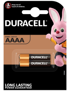 
Pila Alcalina   LR61 AAAA 1,5V    2 x Blister DURACELL (MN2500)