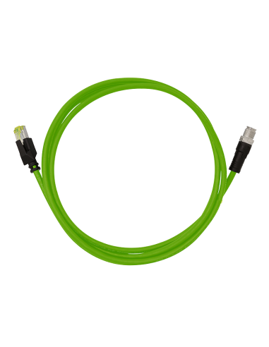 
QM115S LOGILINK - Cable de conexión industrial M12 CAT6A, PUR, M12 con codificación X a RJ45. Es ideal para mayores tensiones