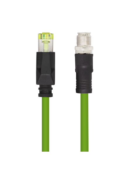 
QM115S LOGILINK - Cable de conexión industrial M12 CAT6A, PUR, M12 con codificación X a RJ45. Es ideal para mayores tensiones
