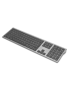 
Teclado inalámbrico 2,4 GHz, QWERTZ, ABS, gris