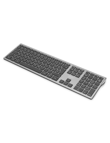 
Teclado inalámbrico 2,4 GHz, QWERTZ, ABS, gris