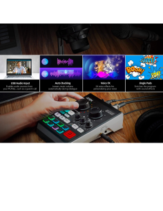 
UC8000-AT ATEN - Mezclador de audio para pódcast con IA | MicLIVE de 6 canales  2