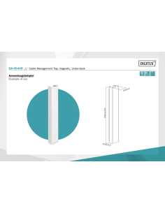 
Raíl guía para cables, magnético blanco

DIGITUS carril magnético para organización de cables - para montaje fácil en la pa 2