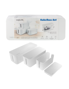 
KAB0078 LOGILINK - Caja de Gestion de Cables o Regletas  Kit de 3  Blanca Logilink