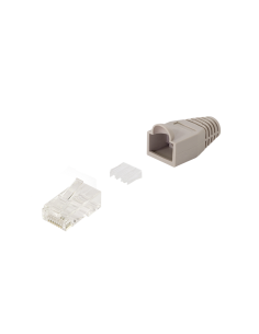 
MP0072 LOGILINK - Conector modular Cat 6A RJ45 M UTP (100 unidades) Con Capuchon Logilink
