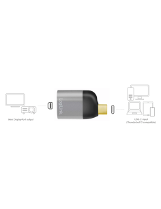 
CUA0205 LOGILINK - Adaptador USB C Macho a Mini DisplayPort Compacto 8K/60 Hz (7680x4320) Logilink