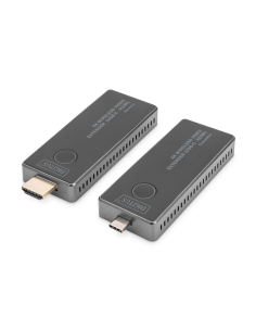 
DS-55324 Kit extensor HDMI 4K UHD (2160p/30 Hz) inalámbrico, 30 m USB-C - HDMI  Conexión punto a punto Digitus