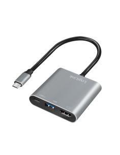 
UA0390 LOGILINK - Adaptador USB C Macho a HDMI Hembra   0.15m + USB-A + USB-C PD UHD 4K/60 Hz (3840x2160) Logilink 2