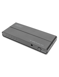 
DS-45329 DIGITUS - Conmutador 4K HDMI, 4x1 4K/60 Hz, 18 Gbps, HDR, HDCP 2.2, CEC