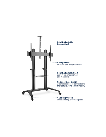 
DIGITUS DA-90452 Soporte de suelo ajustable 70-120" 140 Kg DIGITUS-DA-90452