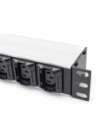 
DN-95427 DIGITUS - PDU de aluminio de 1UA, montaje en bastidor, 8 C13, 2 C19 16 A, 230 V CA, 50/60 Hz, enchufe IEC C20